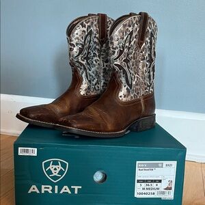 Ariat Girl’s Koel VentTEK Square Toe Boots Size 5